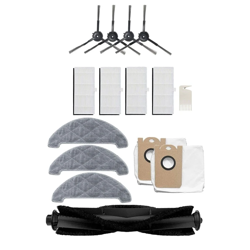 

Сменные аксессуары, роликовая щетка, боковая щетка, HEPA фильтр, Швабра, пылесборник для пылесоса Viomi S9