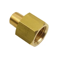 2pcs brass pipe fitting metric m8x1 male x 18 npt female adapter