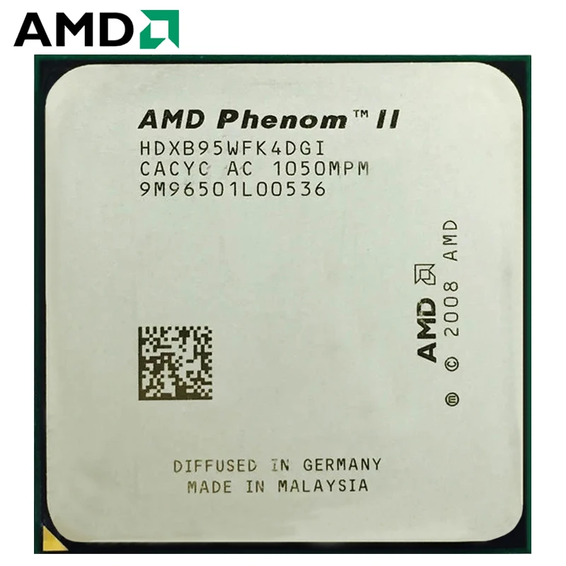 Процессор AMD Phenom II X4 B95 HDXB95WFK4DGM для ПК четырехъядерный процессор AM3 100% настольный 95
