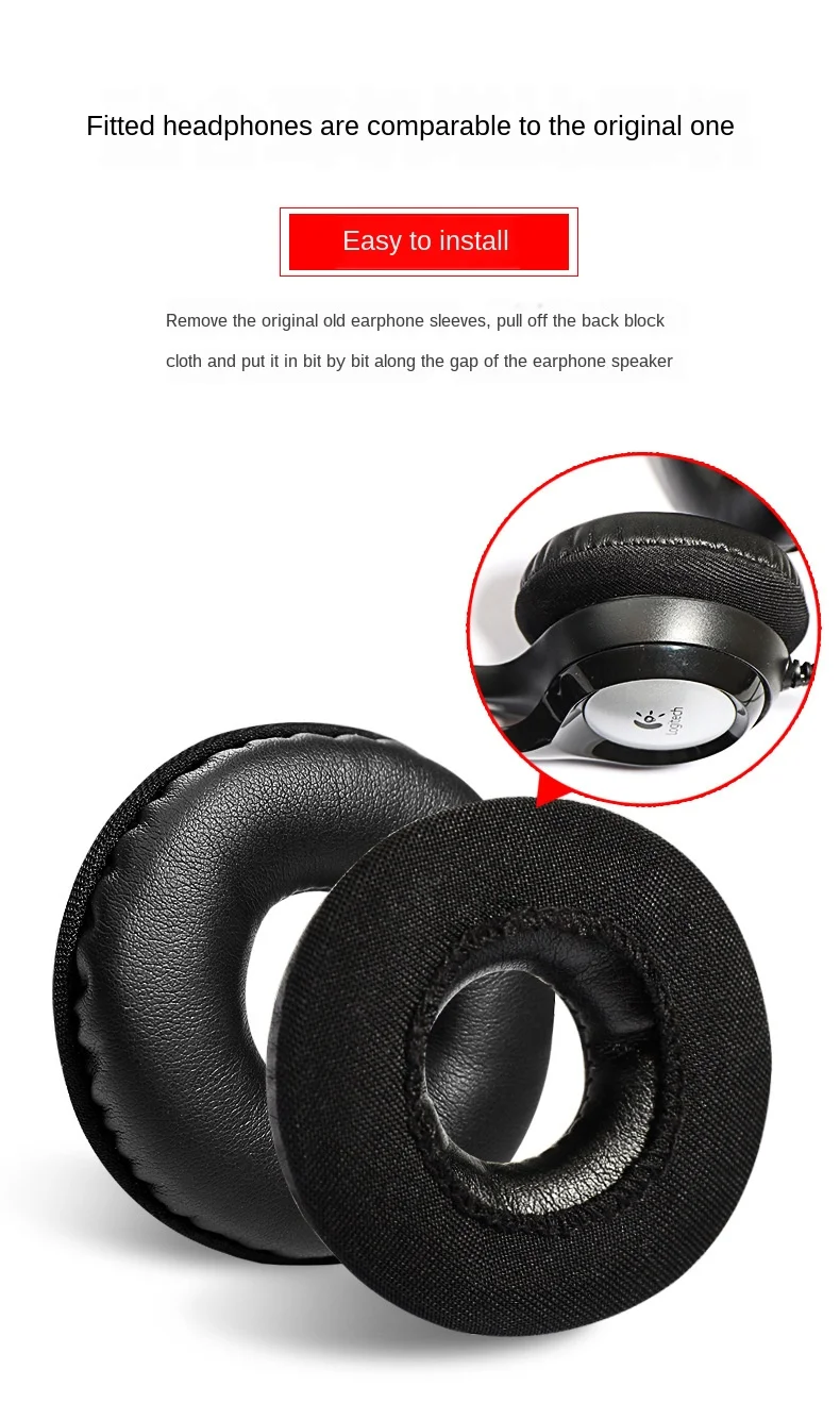 Сменные подушечки для наушников Logitech H600 H390 H609 высококачественные мягкие удобные