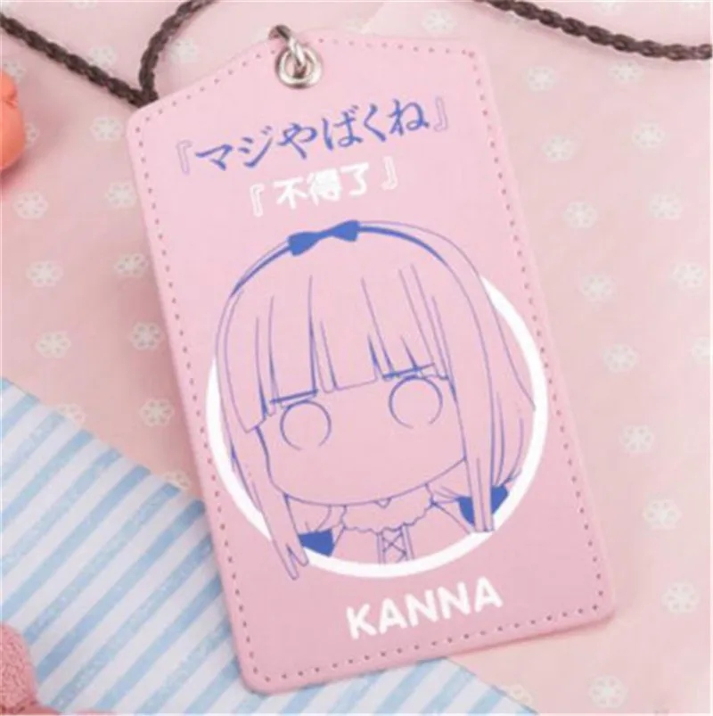 Аниме Кобаяши сан Чи нет горничной Дракон Канна Косплей ID держатель карточек