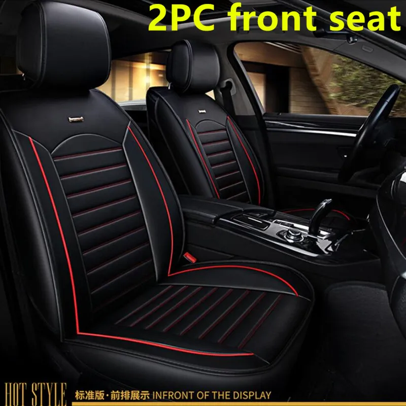 2PC Standard Edition Универсальные автомобильные чехлы из искусственной кожи для Opel Astra h j g mokka insignia Cascada corsa adam ampera Andhra zafira автомобильные аксессуары - Название цвета: 2PC Standard Edition
