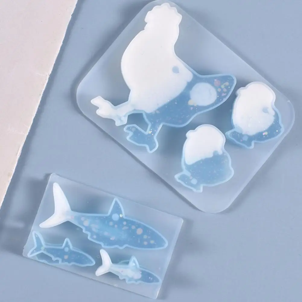

Chicken/Fish Silicone Keychain Mold DIY Pendant Epoxy Resin Mould Home Accessory