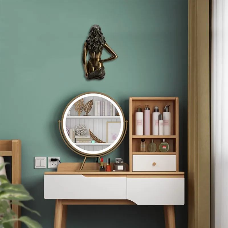 

Home Decor Sexy Woman 11.5 Inch Resin Wall Hanging Decor Carving Figurine Sculpture Modern Art Home Decoration Accessories