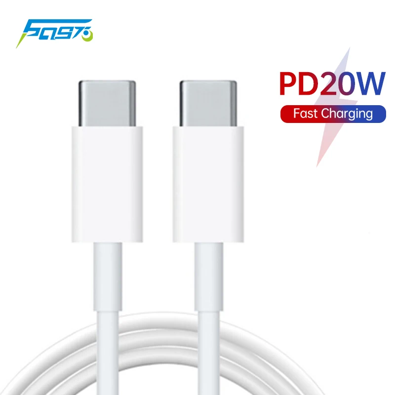 

USB C TO C 3A Fast charge cable For Samsung Galaxy S21 S20 ultra Note 20 A92 A82 Huawei Xiaomi xiaomi mi 9 cabo tipo c poco m3