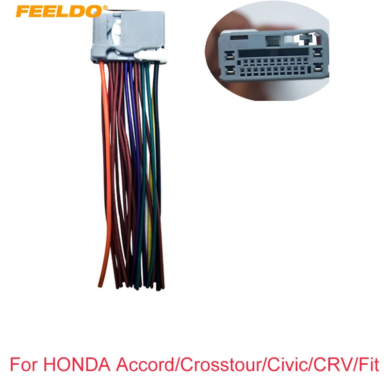 FEELDO автомобильный аудио стерео жгут проводов для HONDA