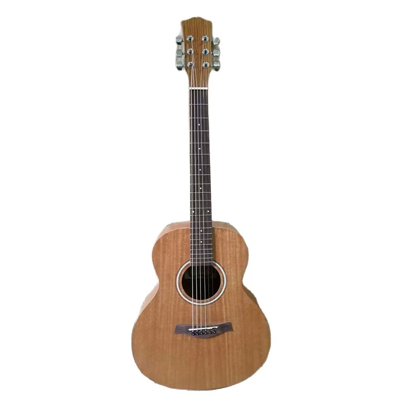Акустическая гитара из Индонезии 6 струн полноразмерная матовая деревянная 38