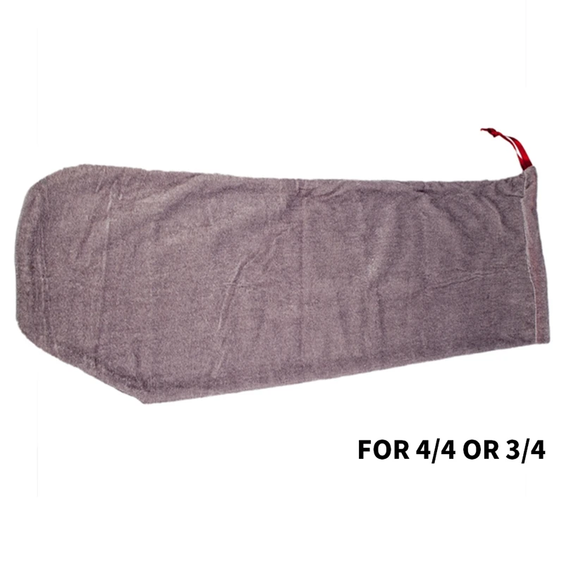 ELOS-Violin Bag Satin Fabric Violin Blanket for 4/4 3/4 Fiddle Vintage Protective Accessory Gray New | Спорт и развлечения