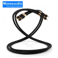monosaudio a202r 5n multiple oxyacid pure coppersilver plated hybrid hifi interconect cable audio signal wire hi end rca cables