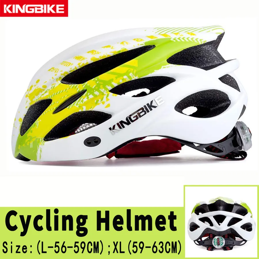 675-P2 KINGBIKE велосипедный шлем, шлем для шоссейного велосипеда, ультра-светильник для горного велосипеда, MTB, CE, защитный Бонтрагер, ПВХ+ EPS велосипедные шлемы, велосипедный светильник, шлем - Цвет: 675-P2