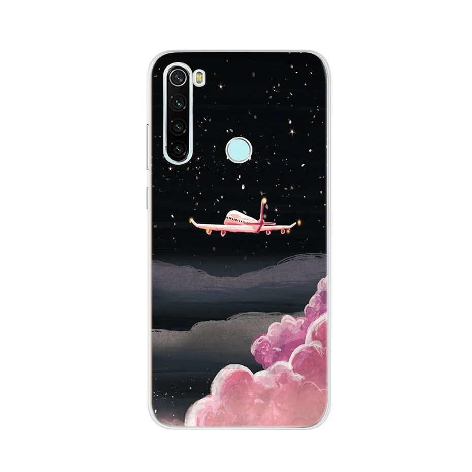 Серебристый Для Xiaomi Redmi note 8 чехол силиконовый мягкий ТПУ чехол для телефона для Xiaomi Redmi note 8t 8 pro 6,3 задний Чехол, Fundas Coque bumper - Цвет: Серебристый