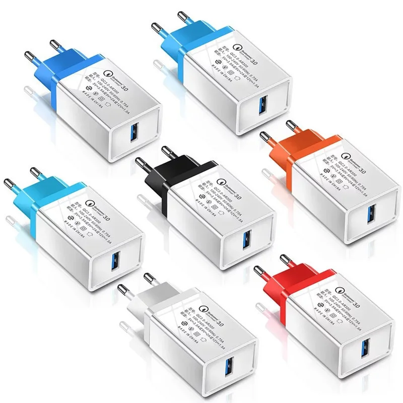 Быстрая зарядка 3,0 быстрое USB зарядное устройство 5 В/а быстрое зарядное устройство для iphone huawei Xiaomi samsung Galaxy ipad Apple
