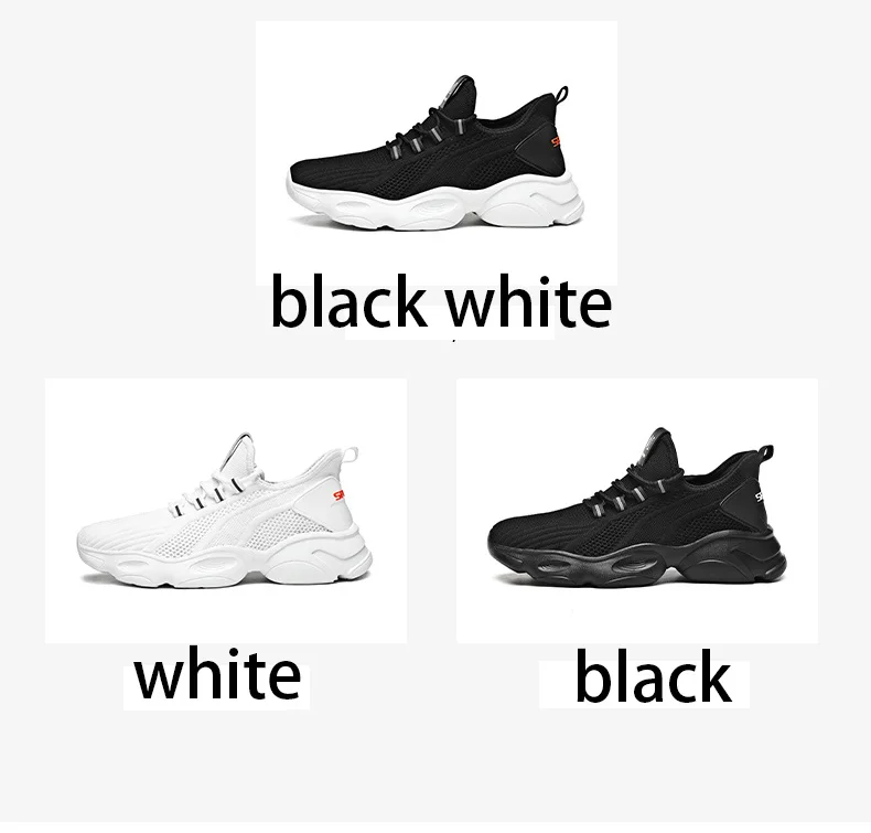 

Non-slip Breathable Male Sneakers Lightweight Breathable Men's Casual Walking Shoes Lace Up Zapatillas Footwear