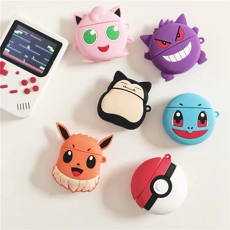 3D Япония милый мультфильм Eevee Eievui корпусы гарнитурные для Apple Airpods 1/2 силиконовый защитный чехол для наушников Аксессуары