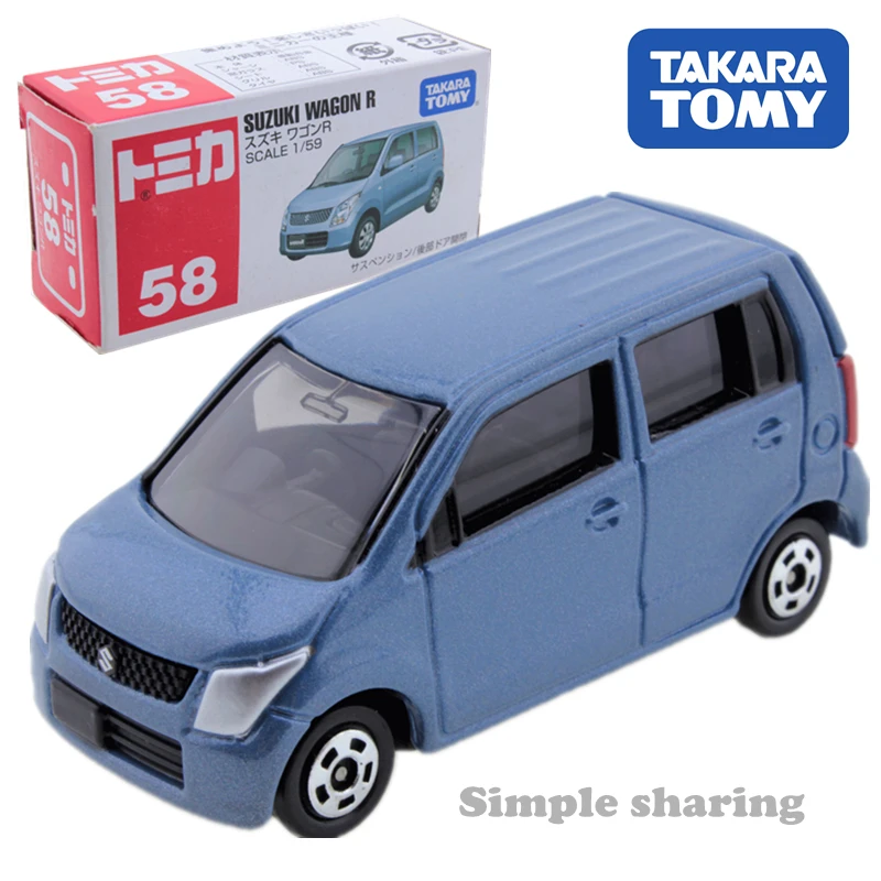 TAKARA tomy tomica NO.58 suzuki wagon r модель комплект Горячая миниатюрные детские игрушки поп