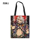 Женская сумка-тоут через плечо с принтом аниме Genshin