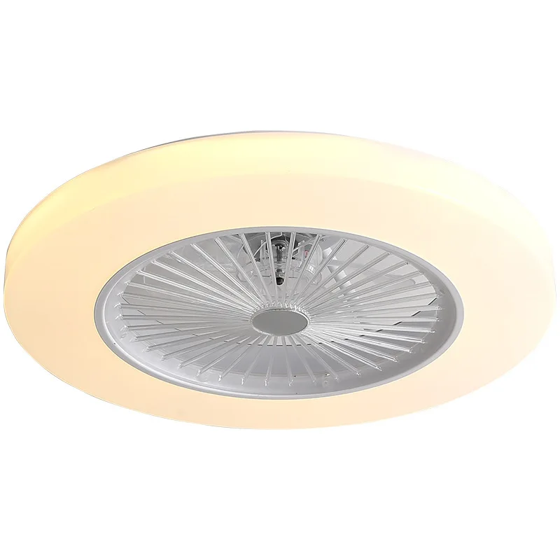 

Modern Minimalist Ultra-Thin Ceiling Light Fan Light Ceiling Nordic Restaurant Bedroom Led Ceiling Fan Lamp Remote Dimming Lamp