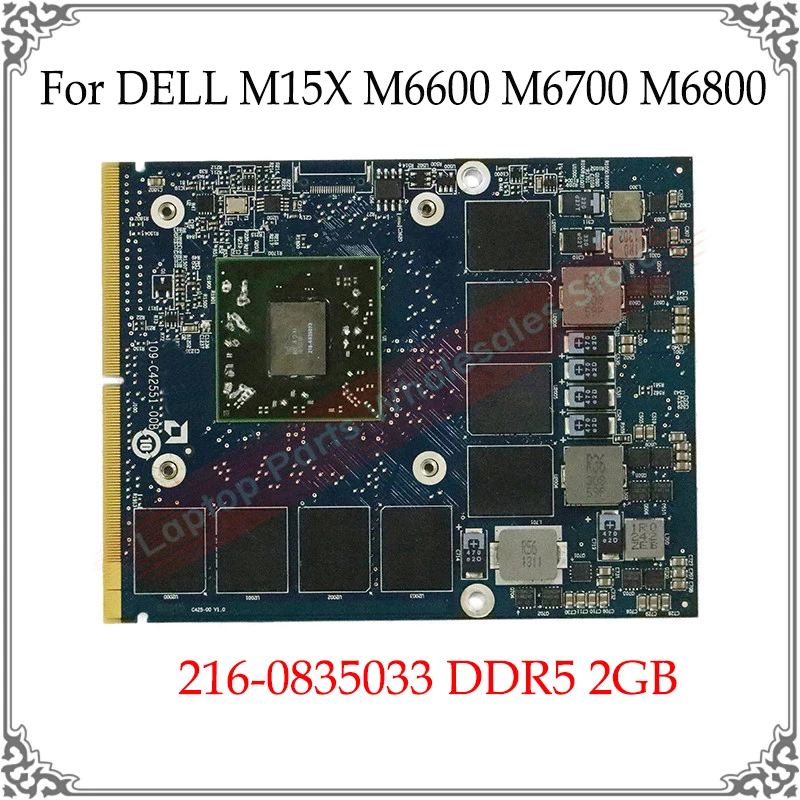 

Graphic Card For Dell M6000 216-0835033 DDR5 2GB For DELL M15X M6600 M6700 M6800 Video Graphic Card Display Card