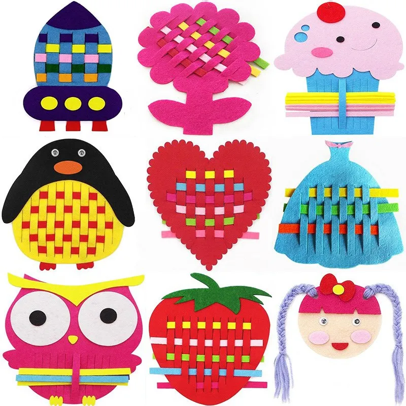1 компл./упак. фетр ручной работы плетка совы Diy ремесла для детей ручная игрушка
