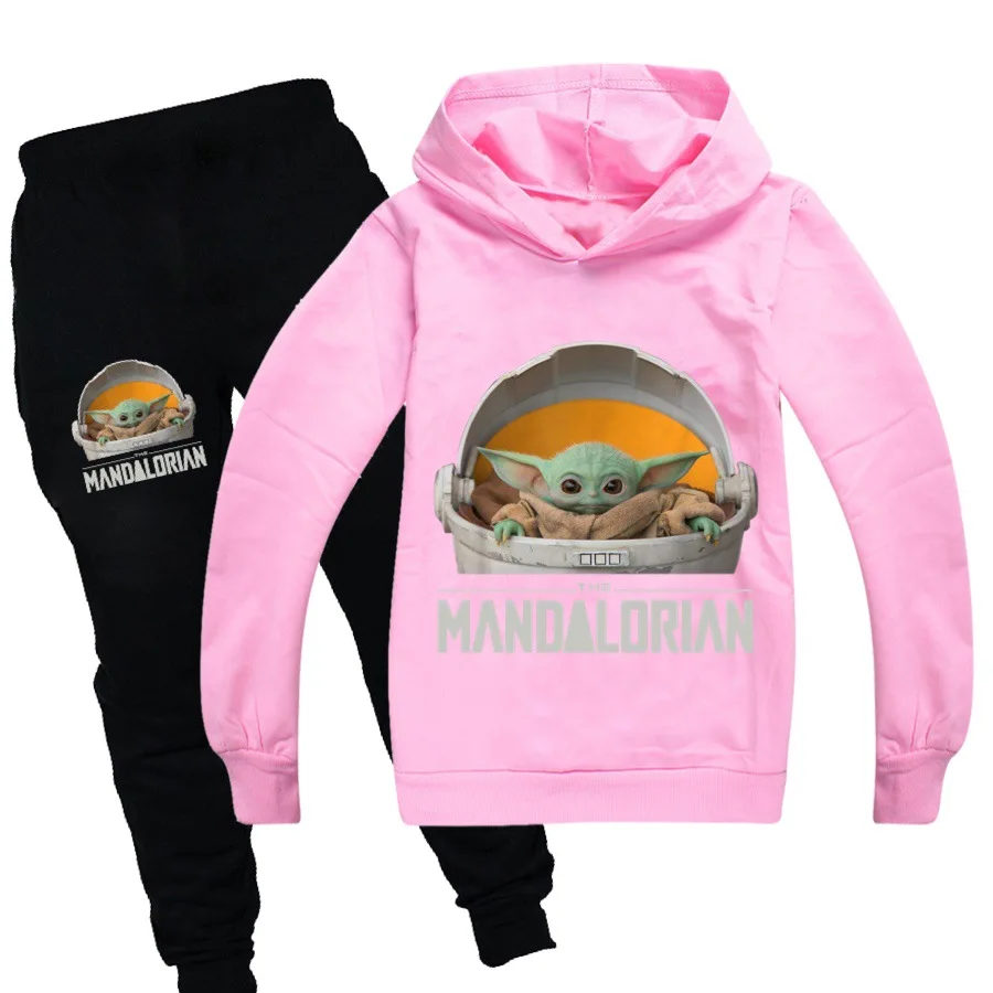 Детский Забавный комплект с капюшоном для мальчиков и девочек рисунком из