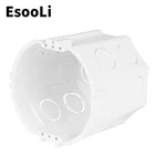 Кассета EsooLi универсальная распределительная коробка для монтажа в стену для настенного выключателя и розетки европейского стандарта, 73 х62 мм