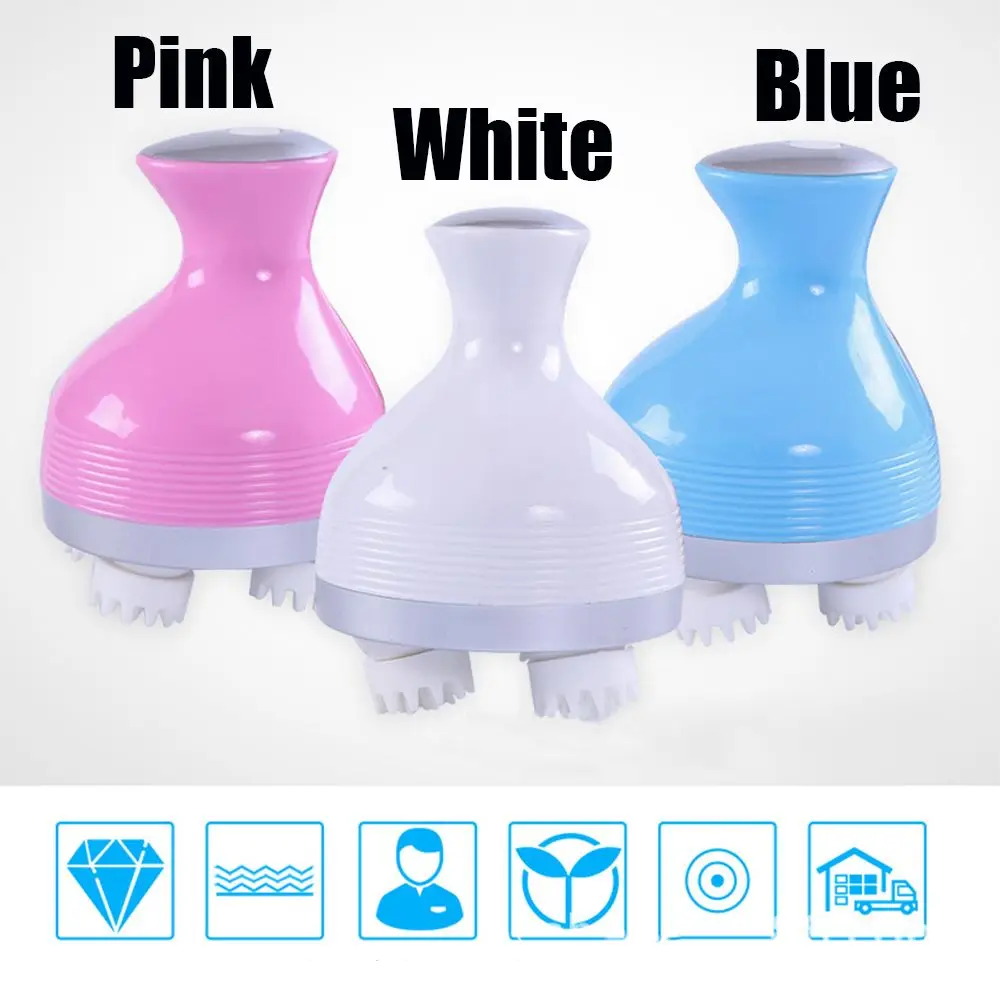 Массажер для головы беспроводной водонепроницаемый белый/синий/розовый |