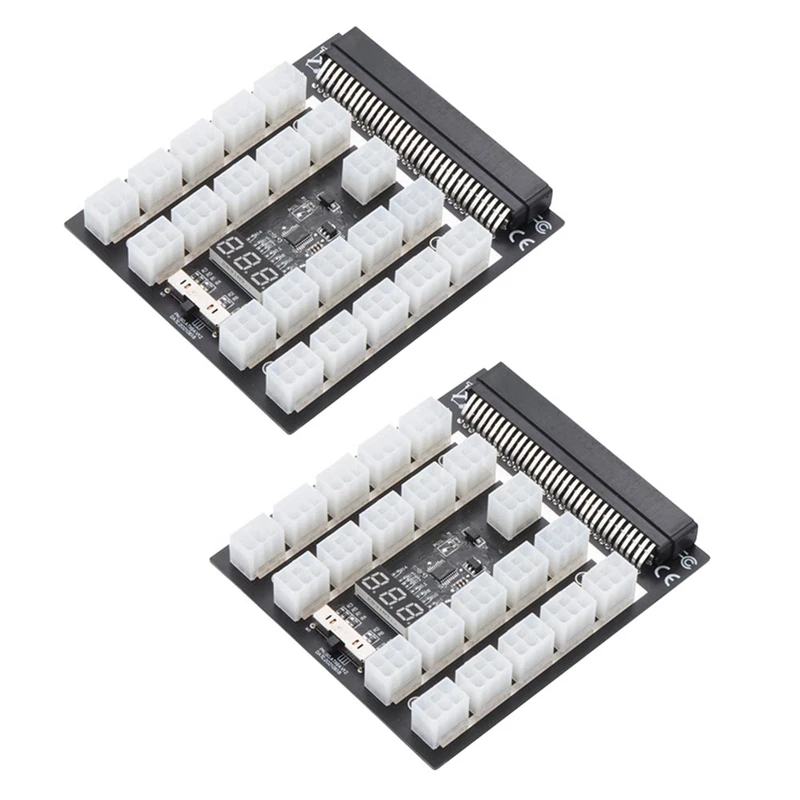 

Server Adapter Board 64Pin to 17 6Pin Power Board Graphics Power Supply Board 12V Adapter Power Adapter Card