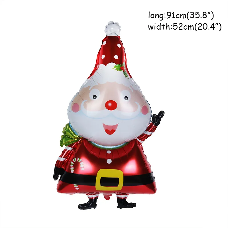 1pcs Balloon Рождественские украшения, воздушные шары, Набор Санта Клауса, снеговика, рождественские воздушные шары из фольги Globos, рождественские украшения для вечеринки, рождественские украшения - Цвет: 1pcs Balloon