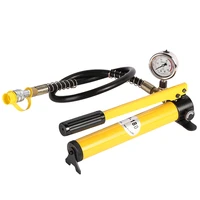 cp 180 small portable large oil reserves manual suppression hydraulic pump with shockproof pressure gauge oiling tools