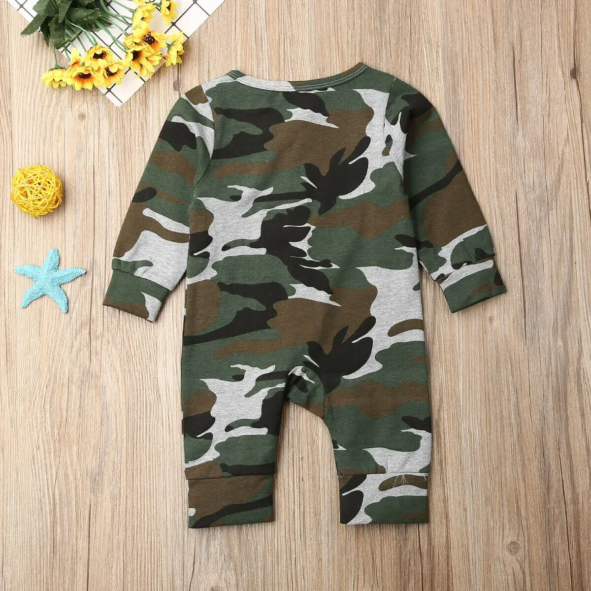 Комбинезон Камуфляжный для новорожденных мальчиков и девочек | Мать ребенок