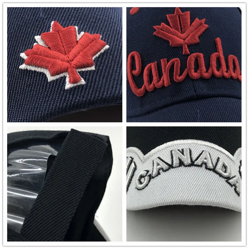 Бейсболка Gorras Мужская/женская с вышивкой в виде канадского флага | Аксессуары для