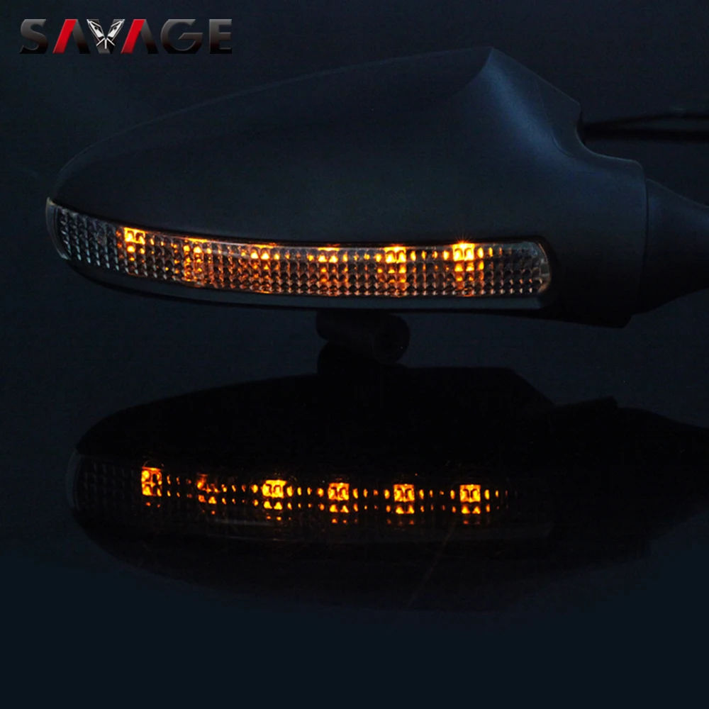 

Rearview Mirrors LED Turn Signal For TRIUMPH DAYTONA 675 2006-2018 17 16 15 Motorcycle Adjustable Side Rear View Mirror