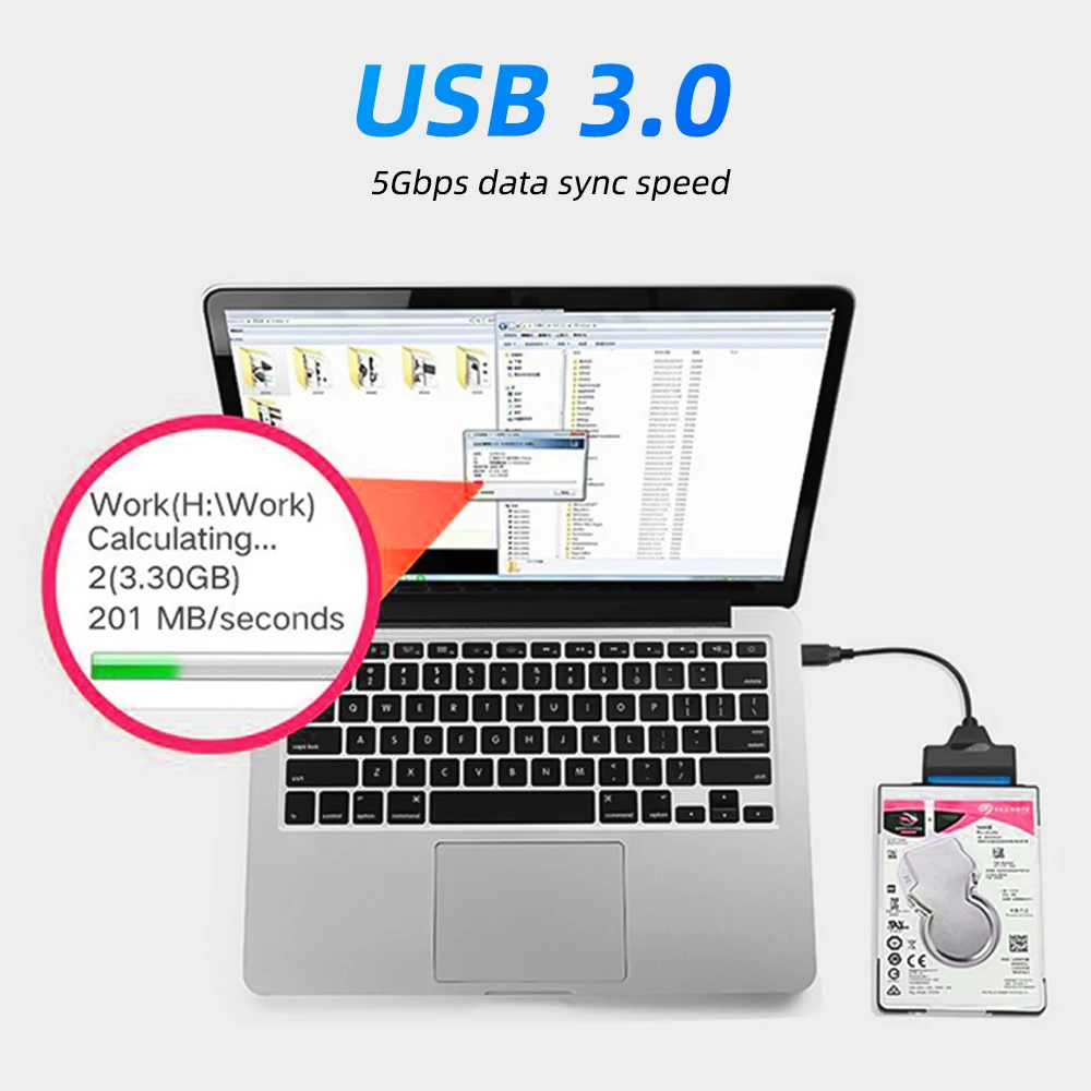 USB 3 0 SATA кабель к SSD HDD легкий привод 2 5 дюйма внешний мобильный жесткий диск