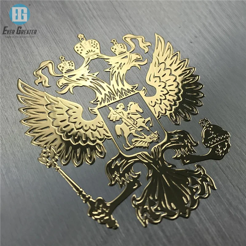 Пользовательские наклейки из металла переводные на заказ металлические с