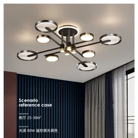 modern led chandelier lighting for bedroom living room cloth shop 220v loft luxury home black gold led ceiling chandelier lights