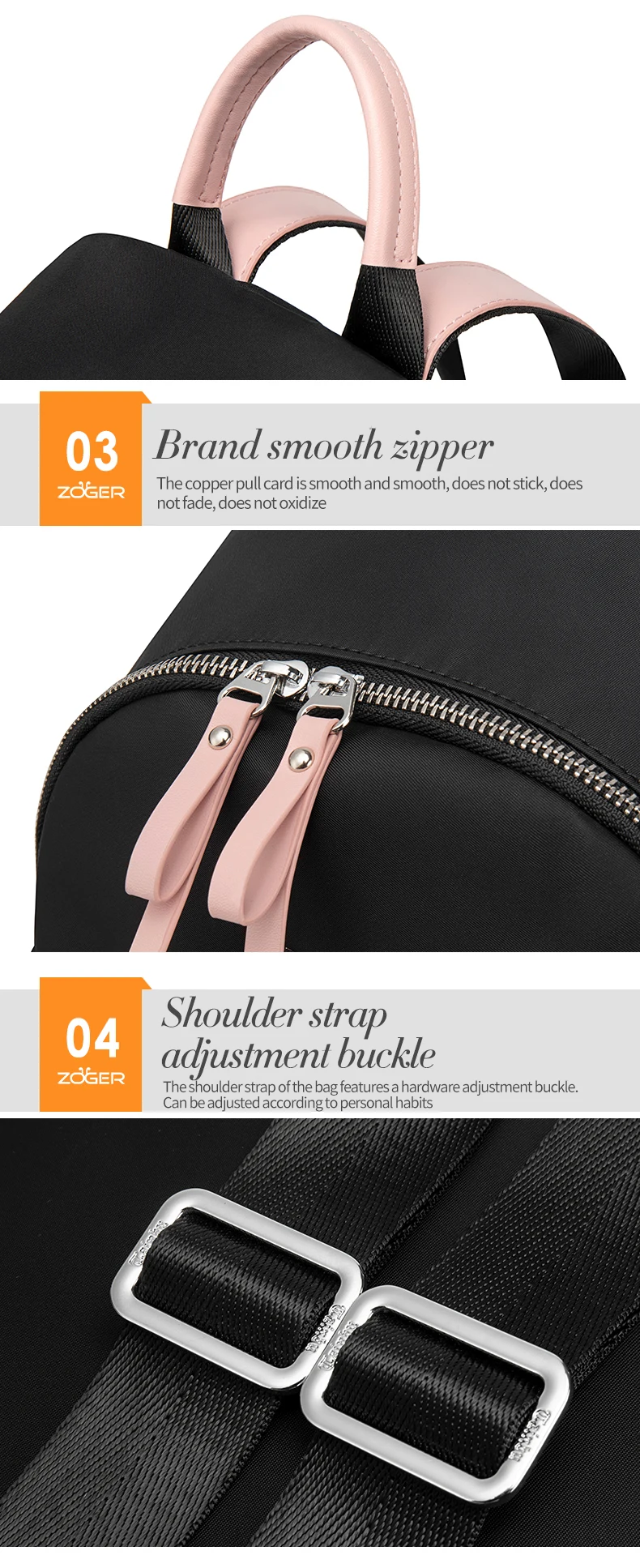 ZOGERmochila feminina new Oxford cloth casual simple backpack fashion canvas bag travel bag mochila mujer