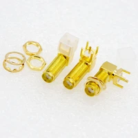 gongfeng 100pcs new sma joint bent seat extension 20mm sma kwe external screw hole coaxial rf connector special wholesale