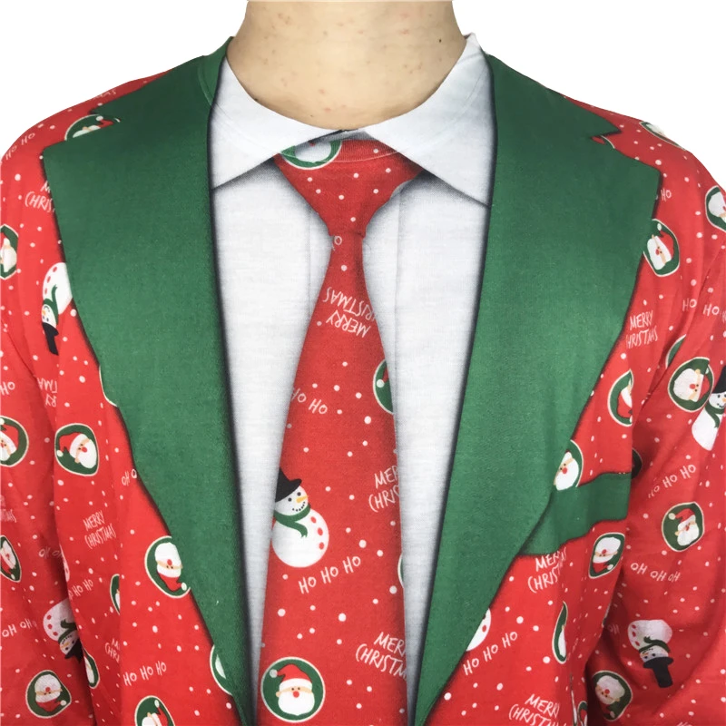 Забавная Футболка с имитацией двух частей принтом смокинга уродливая