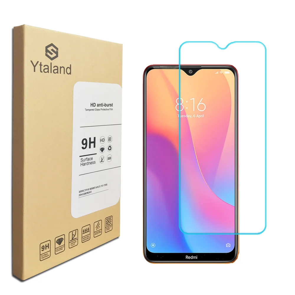 2.5D 0 3 мм 9H + Высококачественная защитная пленка из закаленного стекла для Xiaomi 8a /