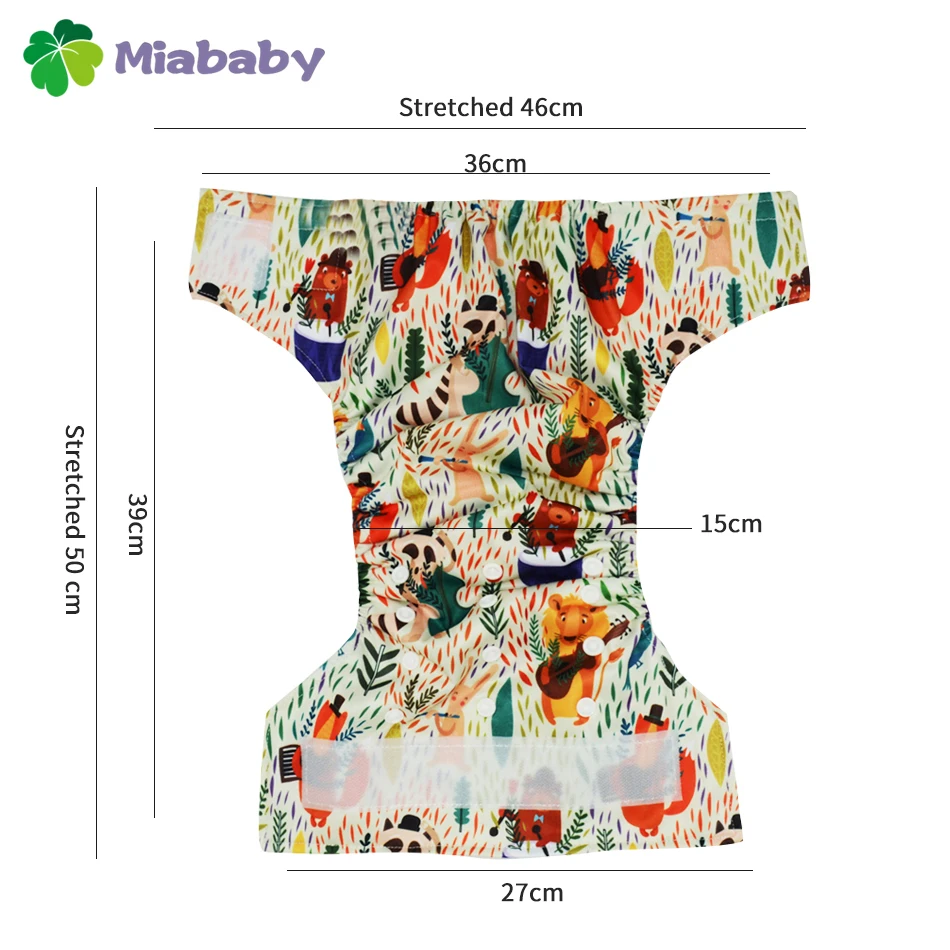 Miababy-pa&ntilde;al de tela con bolsillos, impermeable y transpirable, para beb&eacute; de 3-15 kg, Hook & Loop OS-1