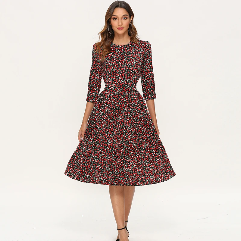 Платье Aachoae женское трапециевидвечерние средней длины элегантное вечернее с