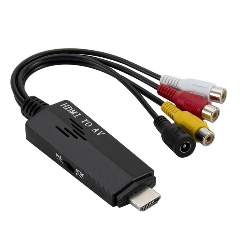1080P HDMI в AV RCA видео конвертер адаптер кабель композитный аудио для HD ТВ