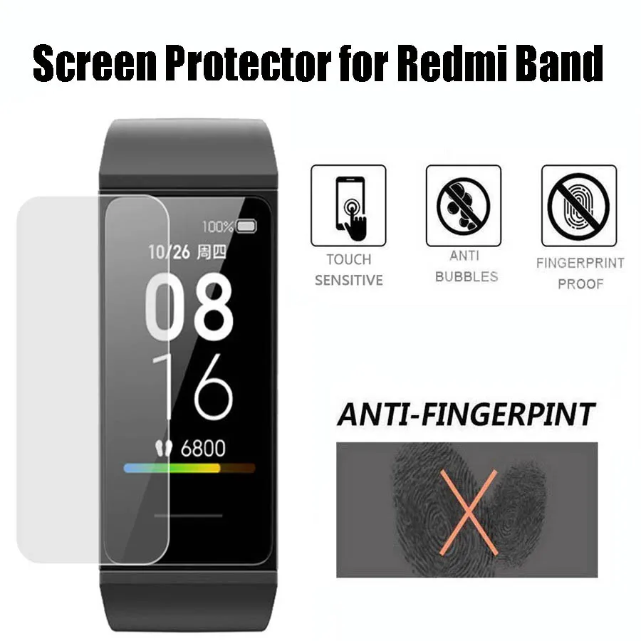 

Screen Protector for Redmi Band Smart Bracelet Soft TPU Clear Protective Film Cover for Xiaomi Redmi Band Accessories,Not Glass