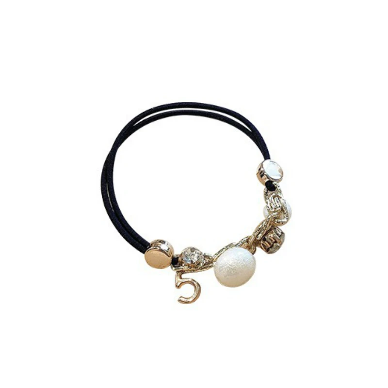 Изысканная жемчужная Женская резинка для волос простая хвоста корейский стиль