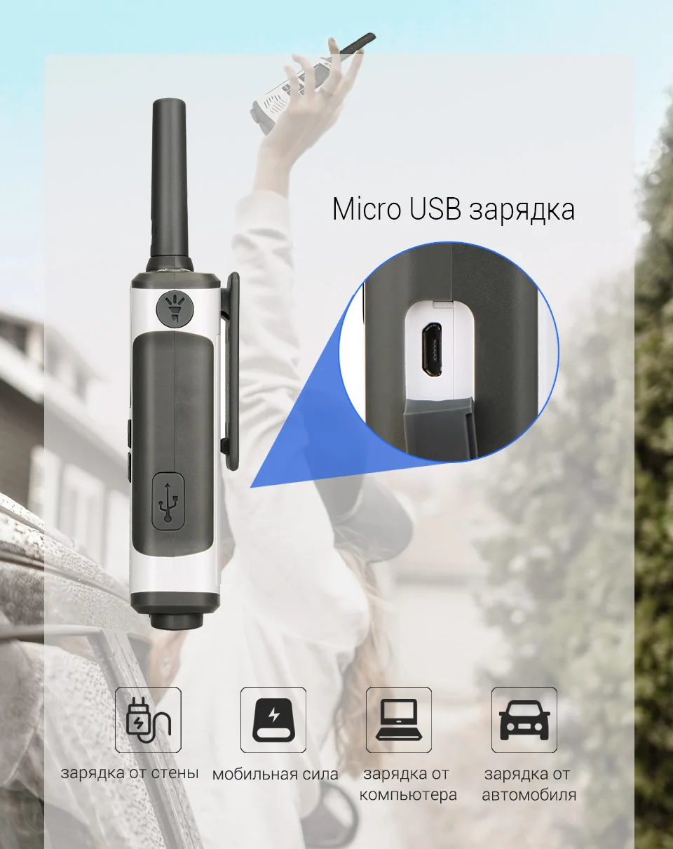 2 шт. Retevis RT45 PMR446 портативная двухсторонняя рация 0,5 Вт PMR 446 МГц FRS VOX аккумуляторная батарея для Motorola TLKR T50