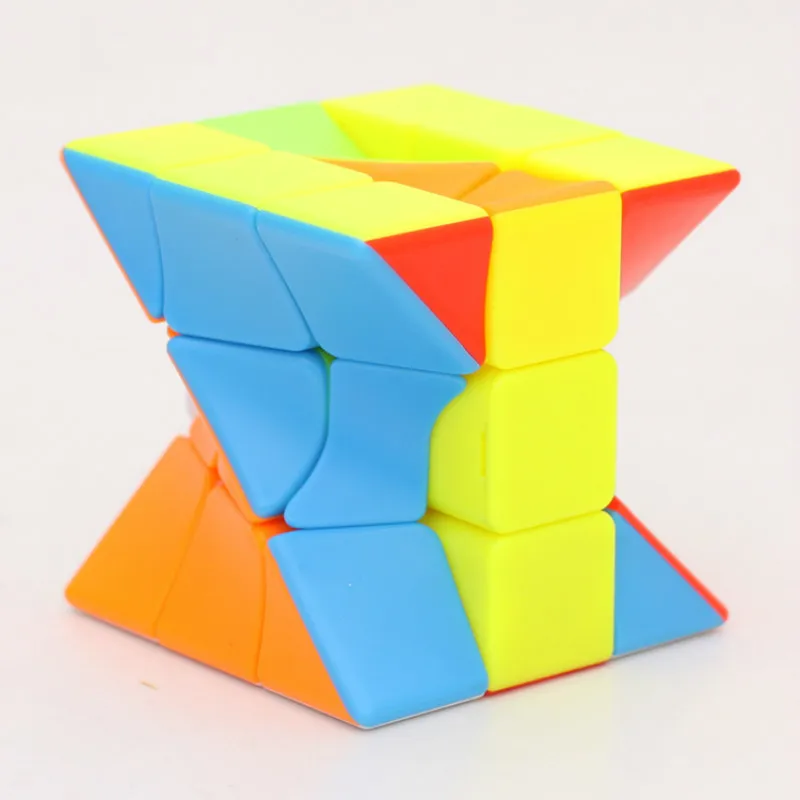 Zcube 3x3Torsion волшебный кубик цветной витой головоломка без наклеек красочные