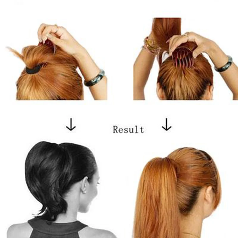 1 шт. вставки заколка для волос ухабистый хвост Расчёска Шпилька пушистая повязка