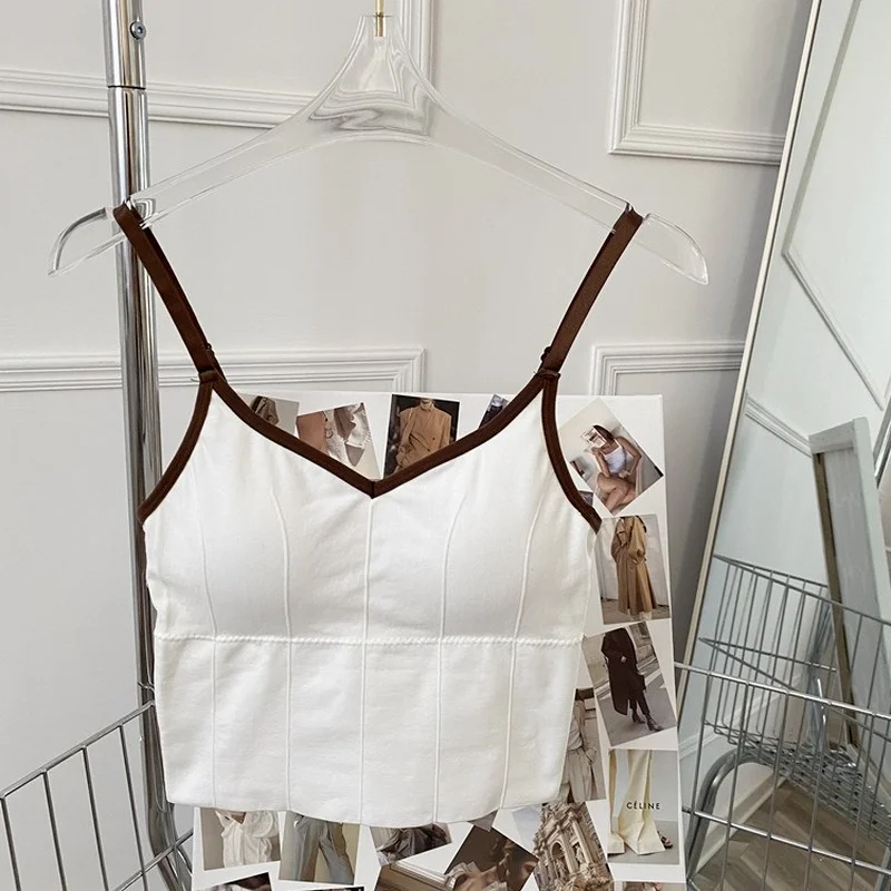 

U-shaped Back Bra Tube Top Women's Seven-point Top Girl Underwear Temptation Bra Sports Fashion Street Top