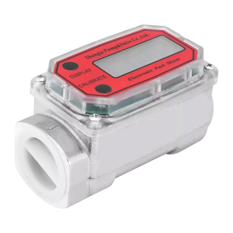 

Цифровой турбинный жидкость для расходомера указатель расхода топлива газа топливного бака масляный расходомер ЖК-дисплей Дисплей бензин,...