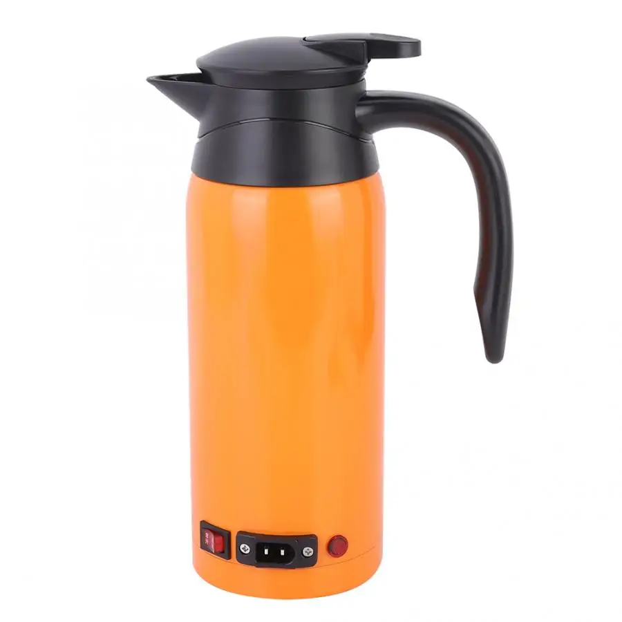 

800ml Car Electric Kettle 12V 24V Water Boiler Large Capacity Electric Kettle Water Heating Mug for Truck Car Water Kettle